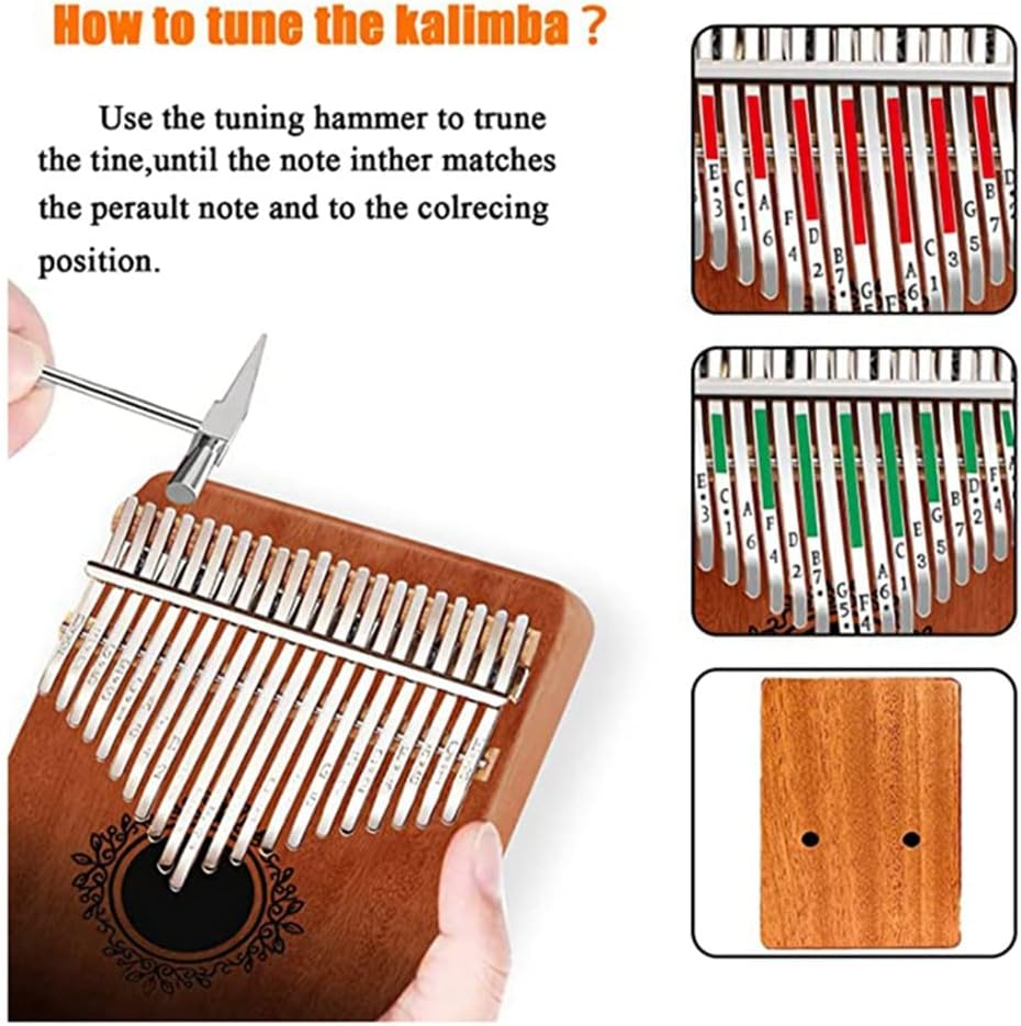 Elqater Kalimba Thumb Piano Kalimba Thumb Piano Portable for Adults, Kids and Beginners