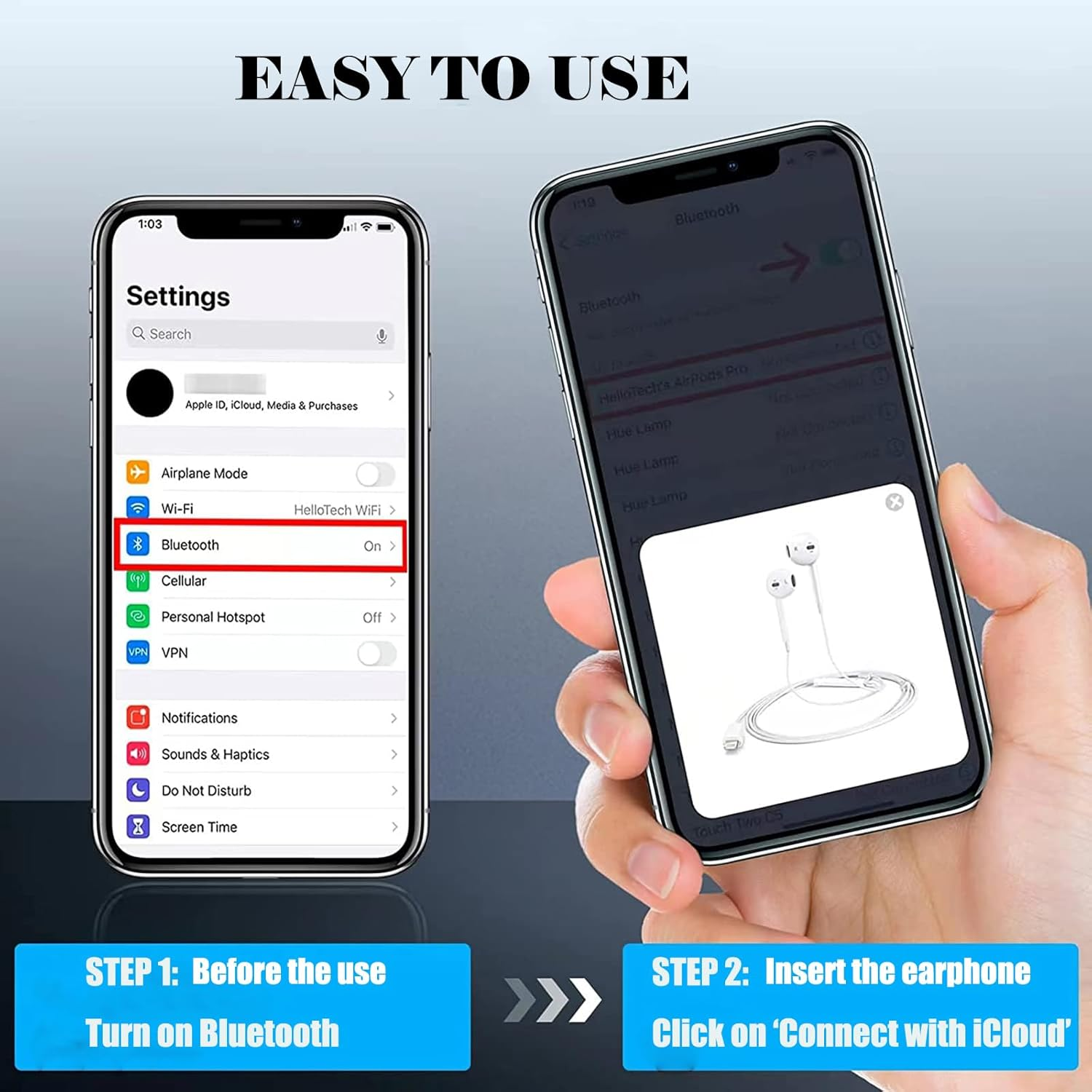 Iphone Wired Earbuds Wtih Lightning Connector, Apple Mfi Certified in Ear Earphones with Microphone Compatible with Iphone 14 13 12 11 Pro Max X XS XR 8 7 Plus(White&Black) - White image number 7