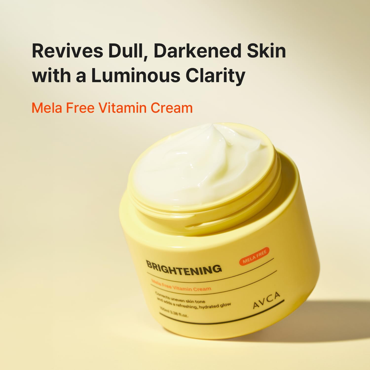 AVCA Vitamin + Niacinamide Radiance Cream 100Ml - Even Tone & Glow Moisturizer, Daily Hydration K-Beauty Vitamin Cream image number 1