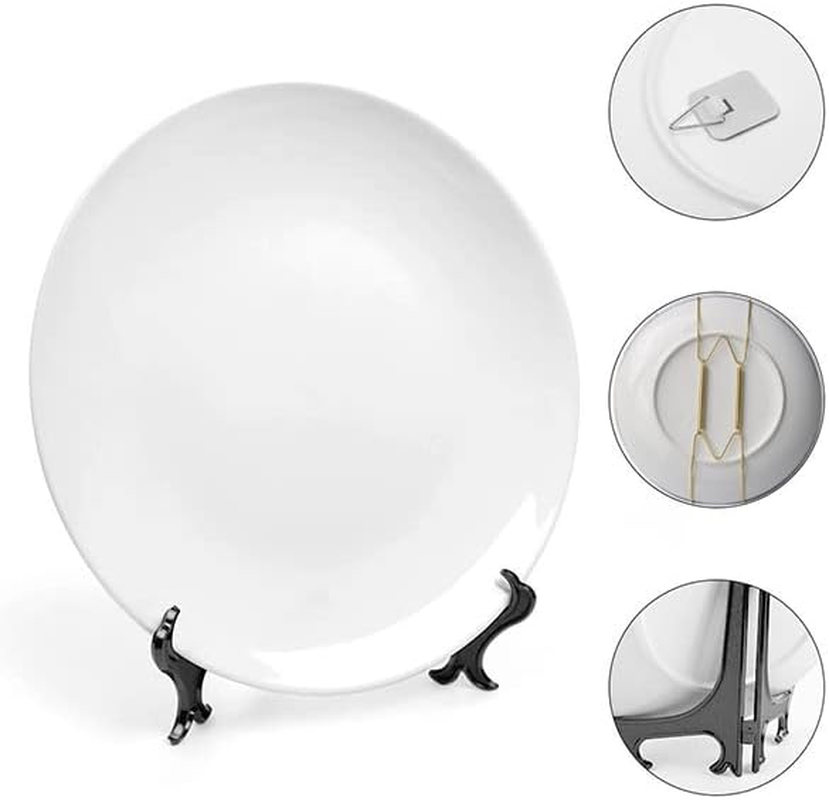 Lina Cavalieri Plate, Wall Decorative Plate, Mysterious Face Plate Wall Hanging Decoration,Including Bracket and Special Spring Hook, 8 Inch, S7 image number 5