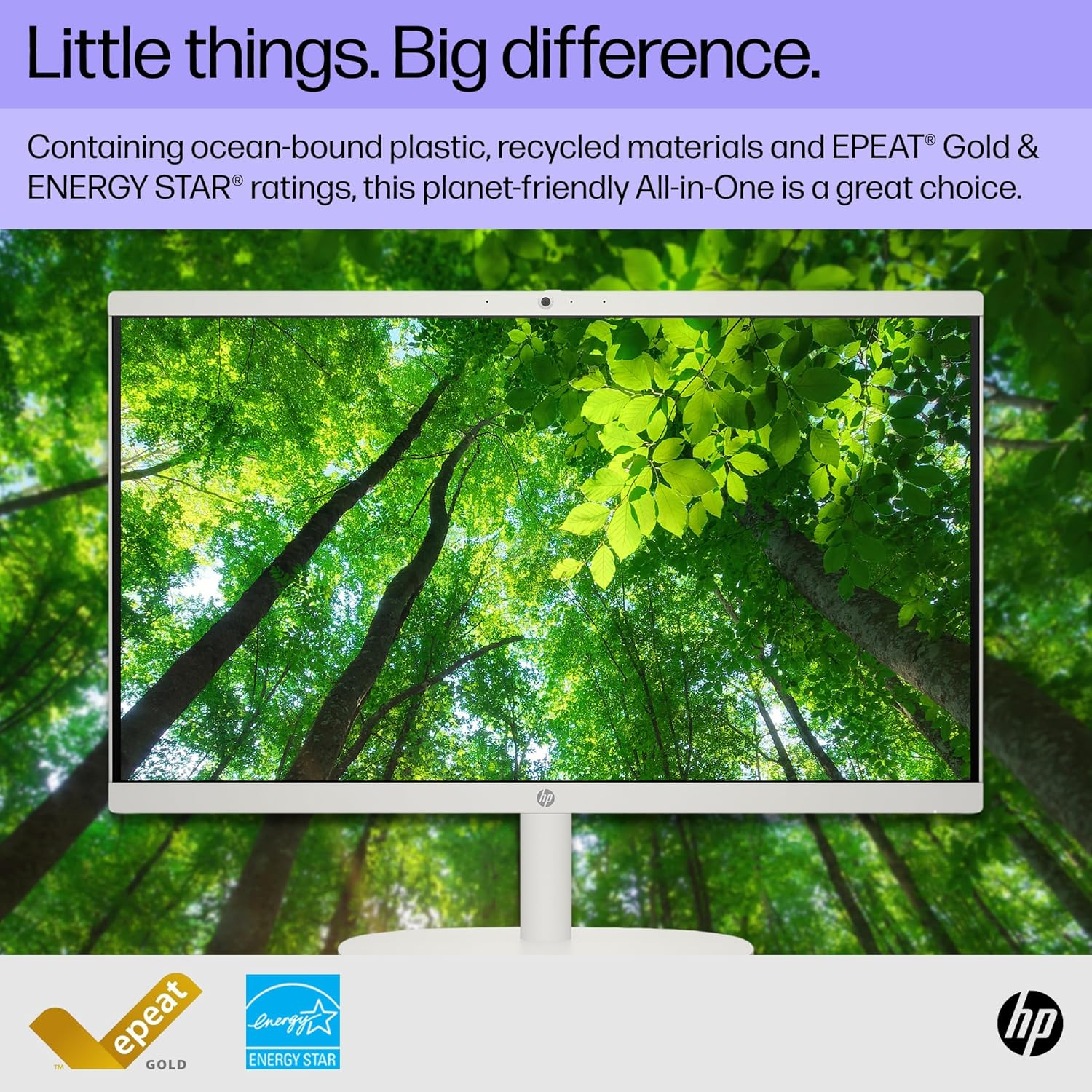 HP Omnistudio X All-In-One Desktop PC, 27" 4K IPS Display, Intel Core Ultra 5, Intel Arc Graphics, 8GB RAM, 512GB SSD, Windows 11 Home, B&O Audio, 5MP IR Camera, BD1E9PA image number 3