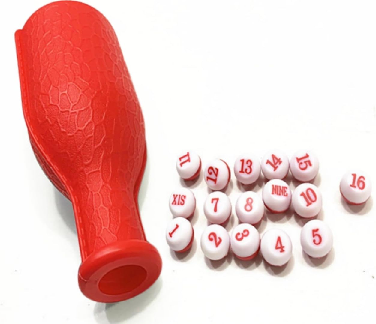 16 Billiards Digital Dice and Billiard Dice Bottle Kit Red Billiard Game Kelly Pool Shaker Bottle with Standard 16 Numbered Tally Balls Peas Billiard Accessories image number 5