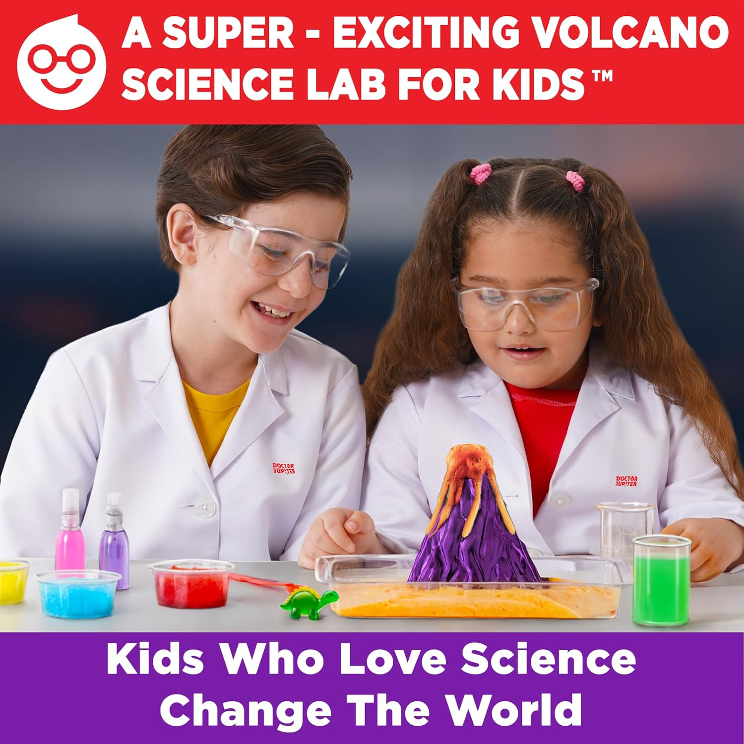 Doctor Jupiter Volcano Science Kit for Kids Ages 6-8-10-12-14| Easter, Birthday Gift Ideas for 7,8,9,10,11,12,13,14 Year Old Boys & Girls| STEM Learning & Educational Toys with 50+ Experiments image number 5