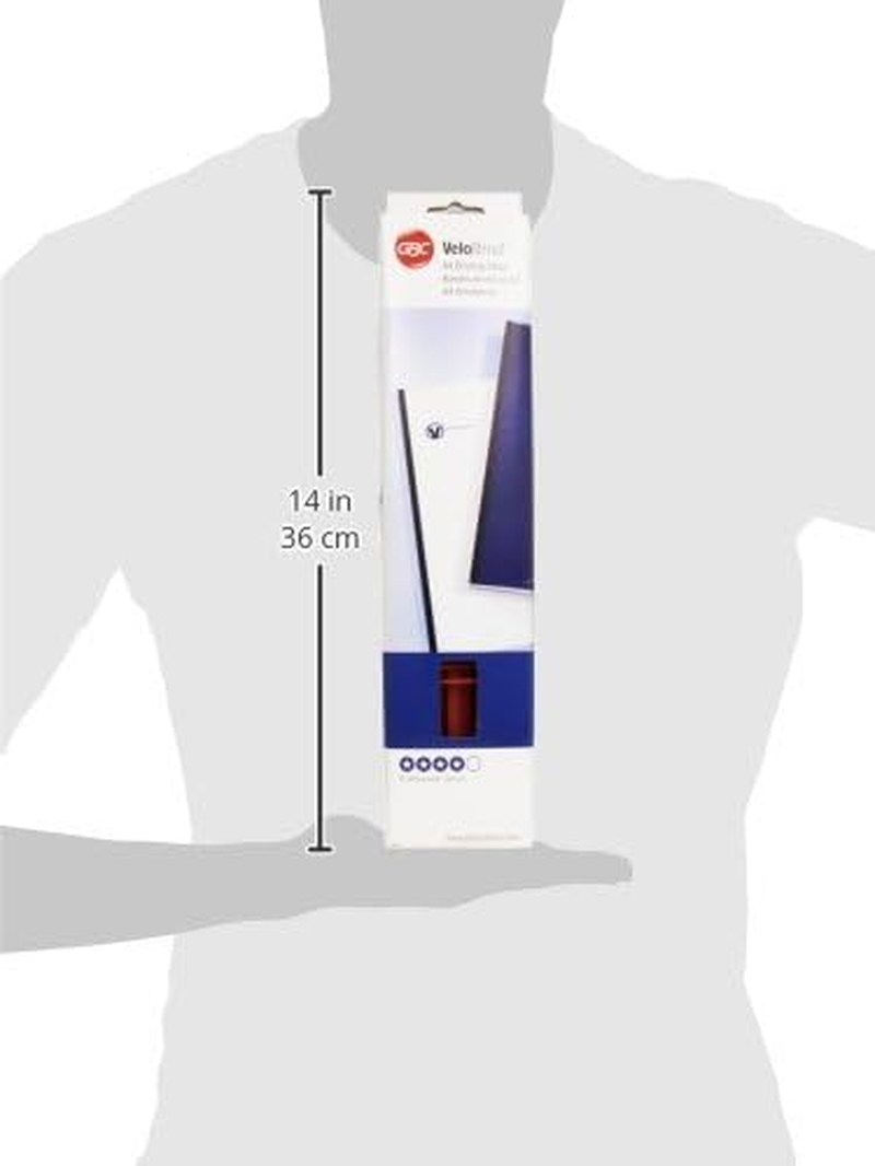 GBC Velobind Binding Strips, 45 Mm, 200 Pages, A4, Red, Pack of 25, 9741640 image number 3