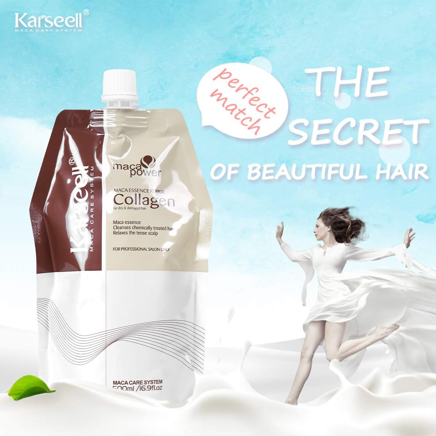 Karseell Hair Treatment, Deep Repairs Conditioner with Argan Oil, for Dry and Damaged Hair 16.9 Oz 500Ml image number 5