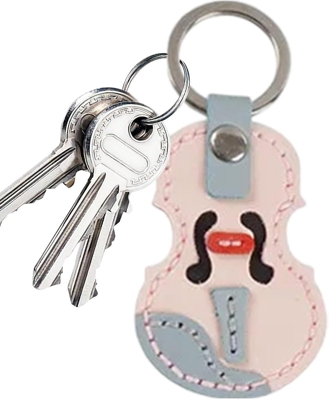 G&eacute;n&eacute;rique Wallet Charm, Key Organizer, Personalized Keychain, Multipurpose Violin Keychain Making Kit, Vintage Leather Keychain, Stylish Bag Accessories, Decorative Pendant for Wallet