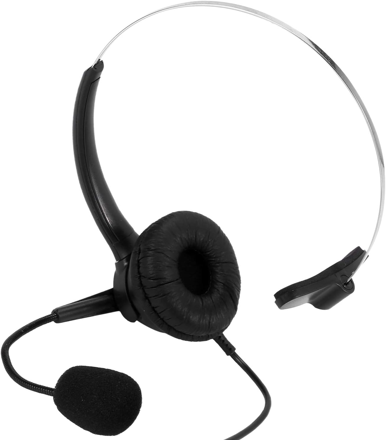 Byttlerom RJ9 Call Center Headphone Monaural Headphone Noise Reduction Headset Call Headphone with Mic image number 1