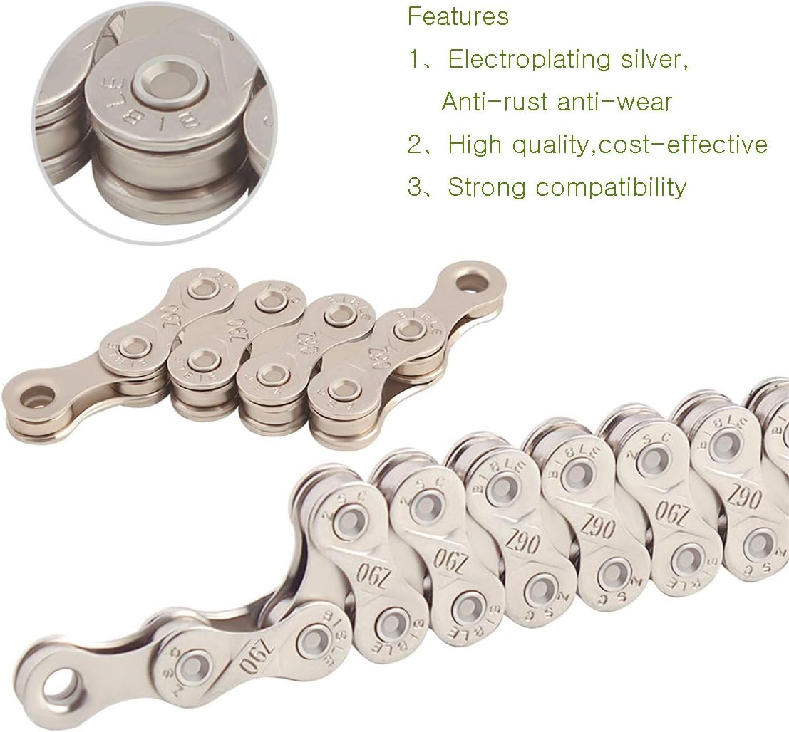 PLATT Bike Chains 1-Speed 6/7/8-Speed 9-Speed 10-Speed 11-Speed 114-Links/116-Links - 11-Speed image number 3