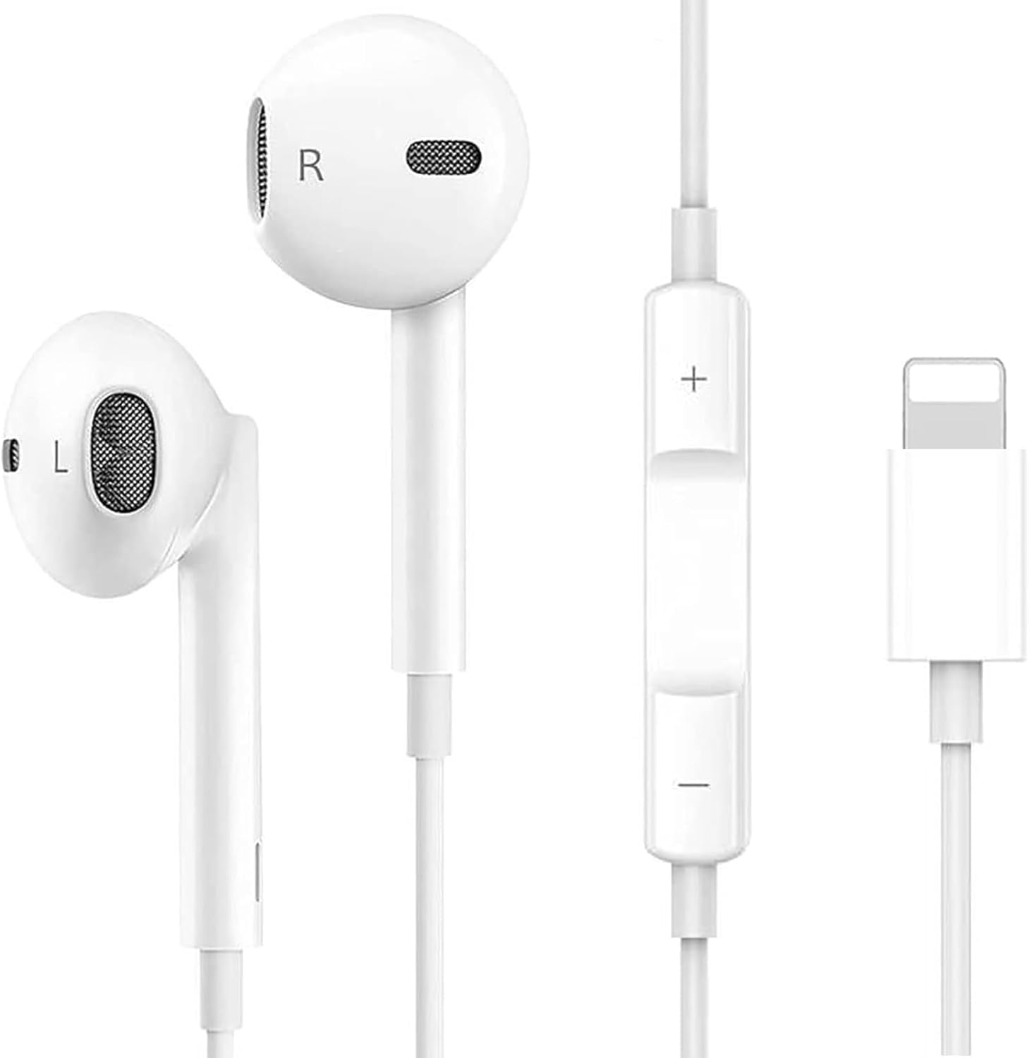 Qi Gxinr In-Ear Headphones for Iphone, Headphones with Wired Microphone and Volume Control Compatible with Iphone 14 Pro Max/13/12 Mini/Se/11/X/Xs Max/Xr/8/7 Plus image number 1