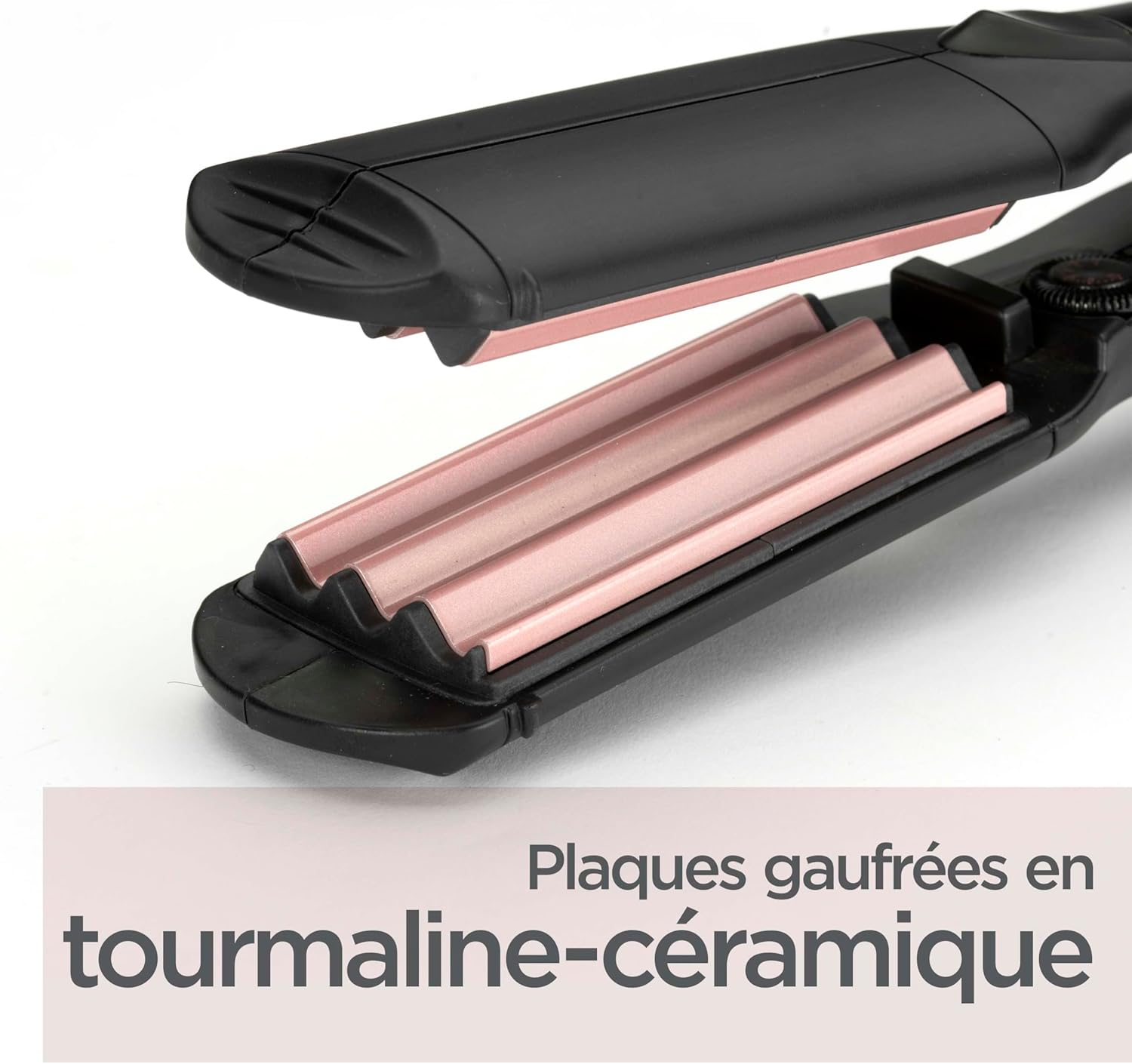 Babyliss the Crimper 2165CE Crepe Iron with 10 Temperature Levels up to 210 &deg;C and Automatic Shut-Off in Pink Black image number 4
