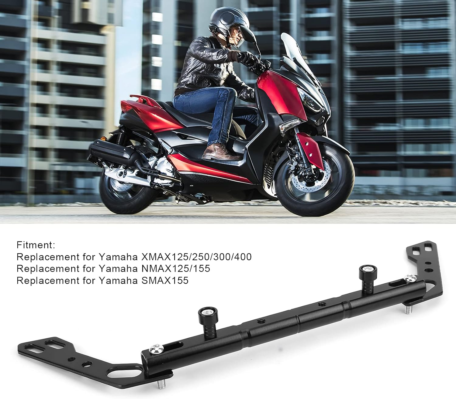 Xtevu Motorcycle Handlebar Balance Bar, Motorbike Reinforce Lever Accessories Replacement Compatible for Yamaha SMAX155/XMAX125/250/300/400 image number 4