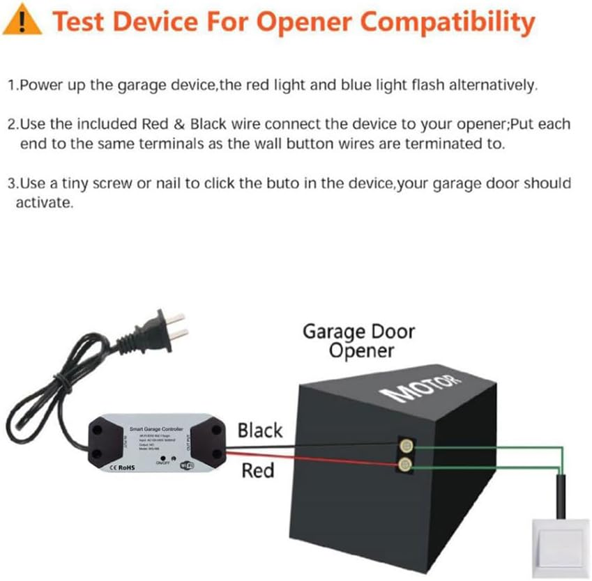 Tootoo Wifi Smart Garage Door Opener Wireless APP Phone Remote Voice Controller Switch image number 6