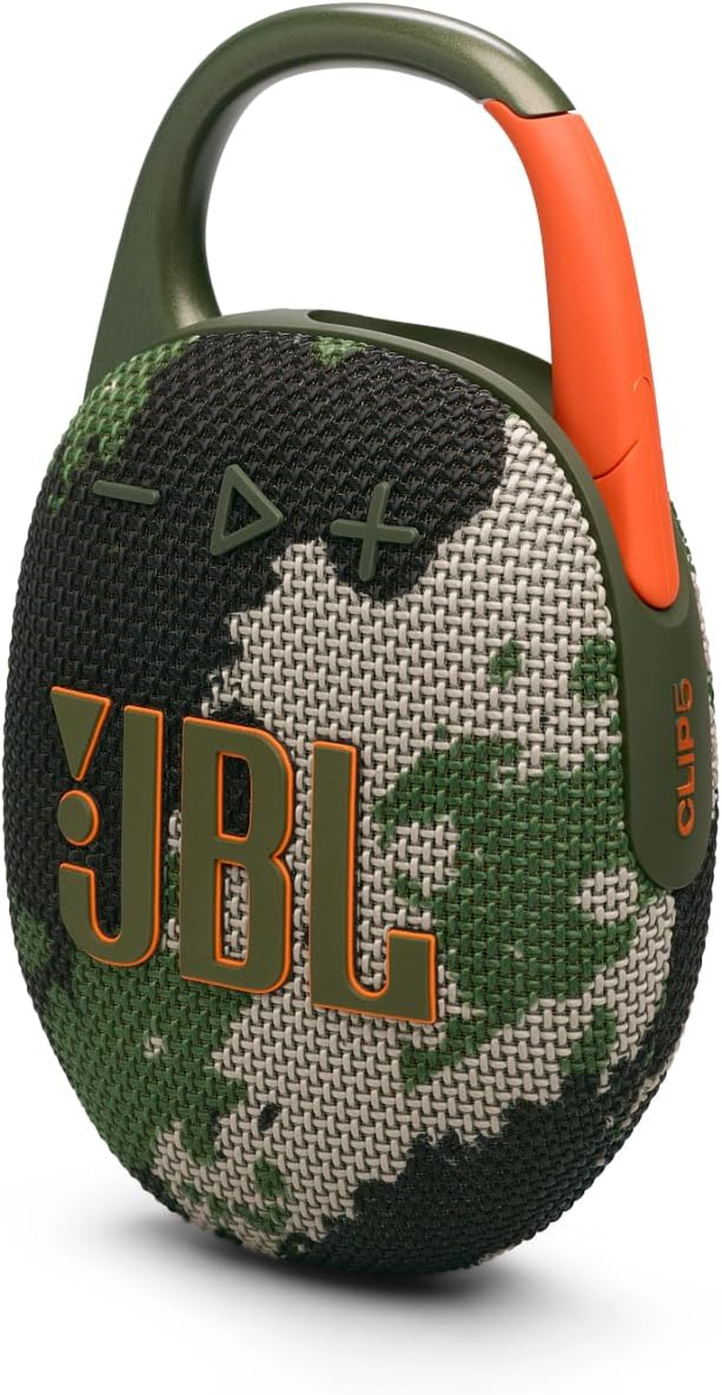 JBL Clip 5, Ultra-Portable JBL Pro Sound, Redesigned Carabiner, up to 12 Hours of Playtime plus 3 Hours with Playtime Boost, Waterproof and Dustproof, Multi-Speaker Connection by Auracast, Squad image number 5