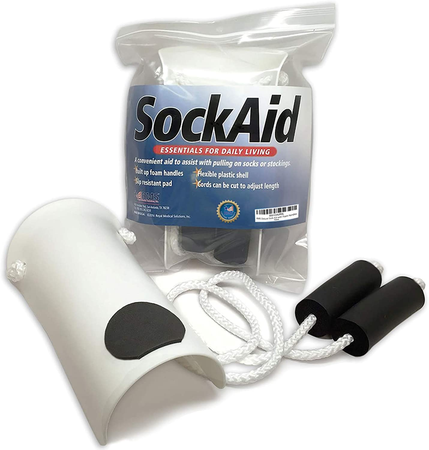 RMS Deluxe Sock Aid with Foam Handles image number 6