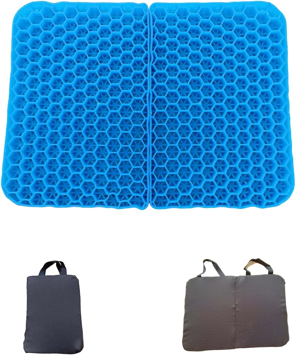 Portable Travel Seat Cushion, Breathable Comfortable Seat Cushion， for Home，Office Chair, Car, Outdoor (Black) image number 3