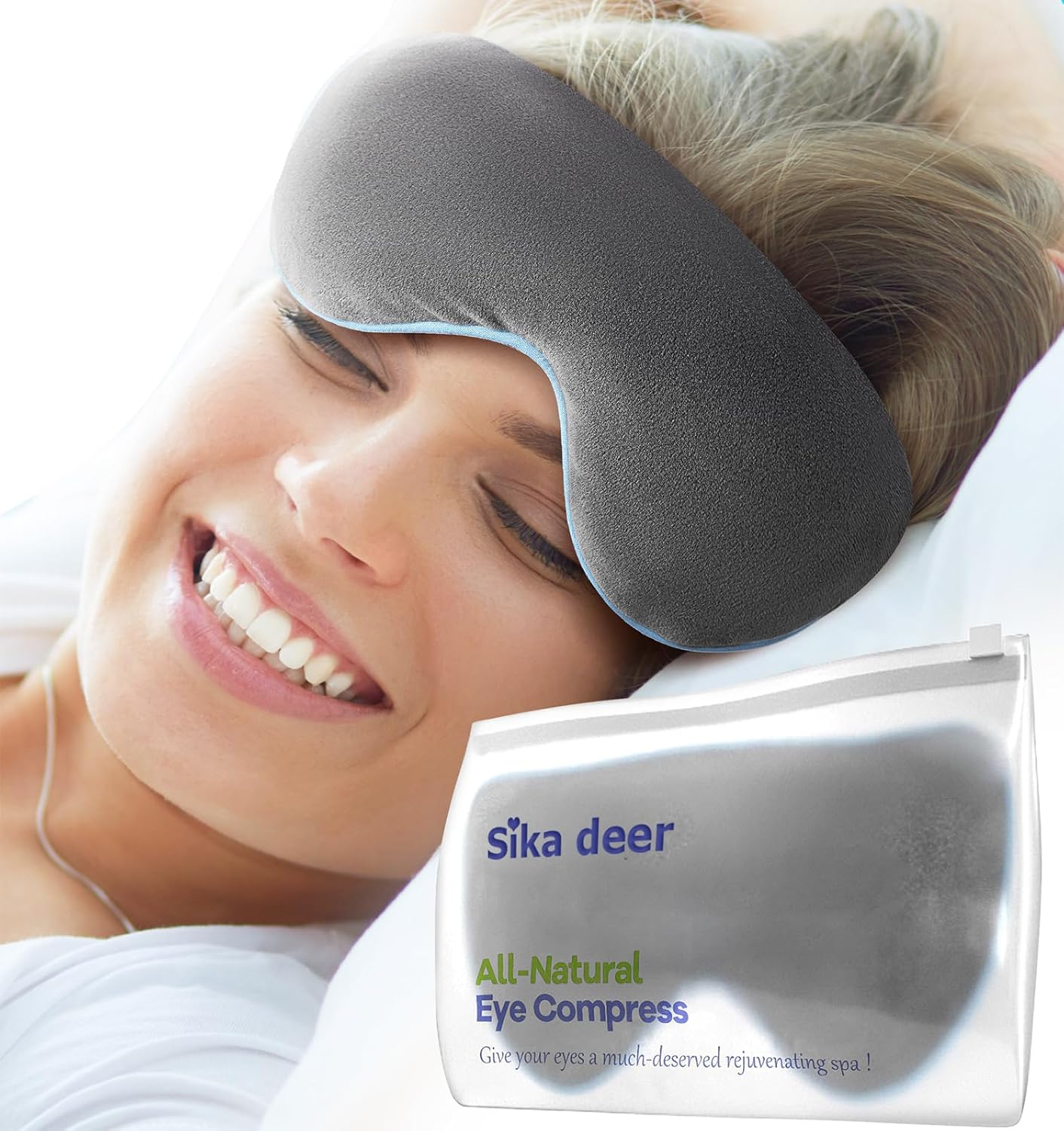 Eye Mask for Dry Eyes - Steam Warm Compress for Eyes - Remove Styes, Chalazion Therapy Warming and Heating Pad Hot Compress - Moist Heat Mask for Blepharitis & MGD (Flaxseed). image number 6