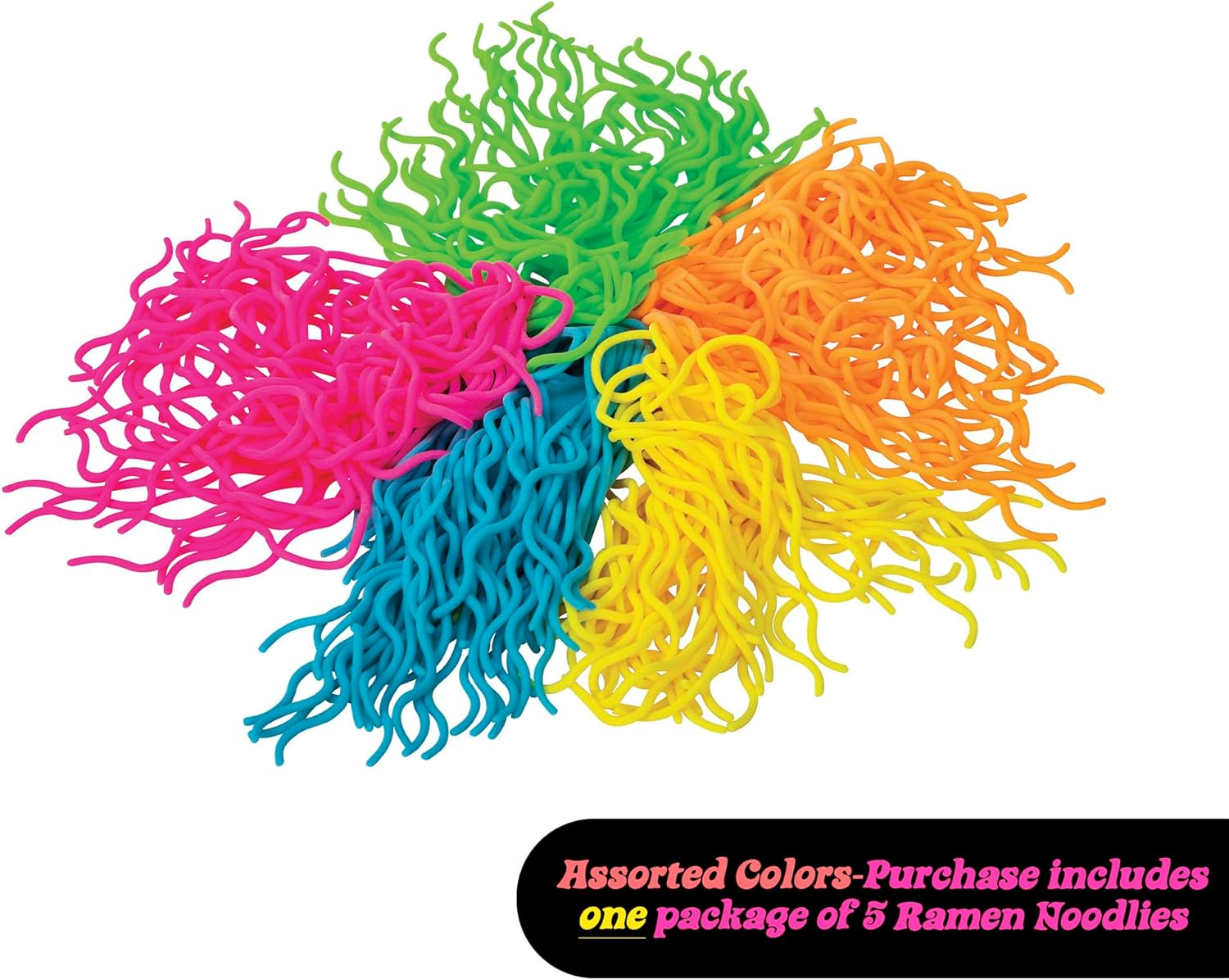 Needoh Ramen Noodlies - Stretchy and Squeezable, Ideal Fidget Toy image number 3