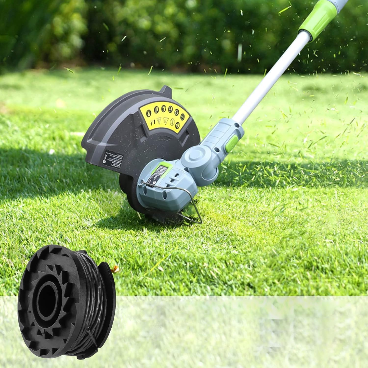 5Pcs Replacement Trimmer Spool Compatible with Hyper Tough,Weed Eater String Spool Line Compatible with Hyper Tough 20V Max Weed Wacker String Trimmer HT-19-401-003-06 & HT-19-401-003-07 image number 4