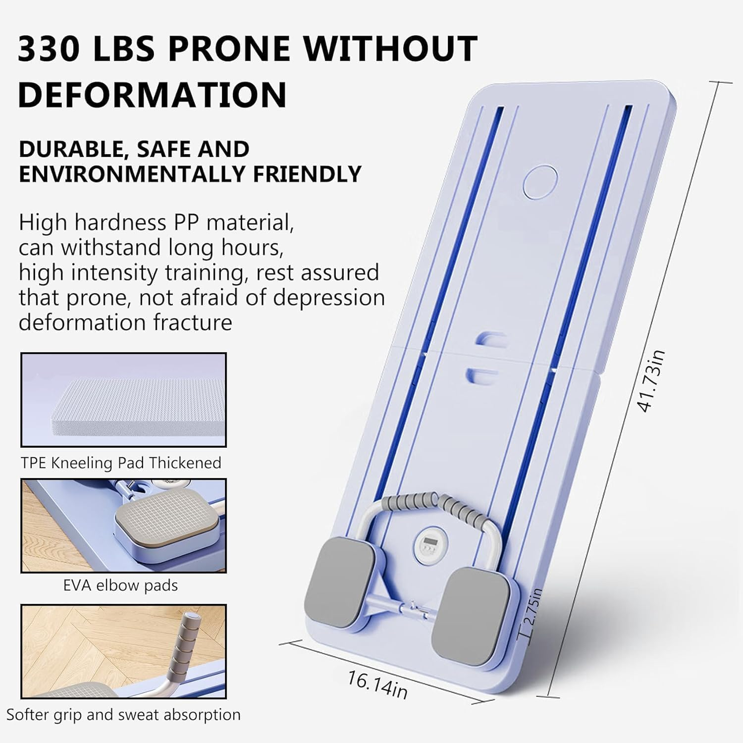MIMYII Pilates Board,4 in 1 Multifunctional Core Exercise Equipment,Ab Trainer Machine Built in Timing Device,Suitable for Indoor and Outdoor Use Comprehensive Exercise Core Trainer