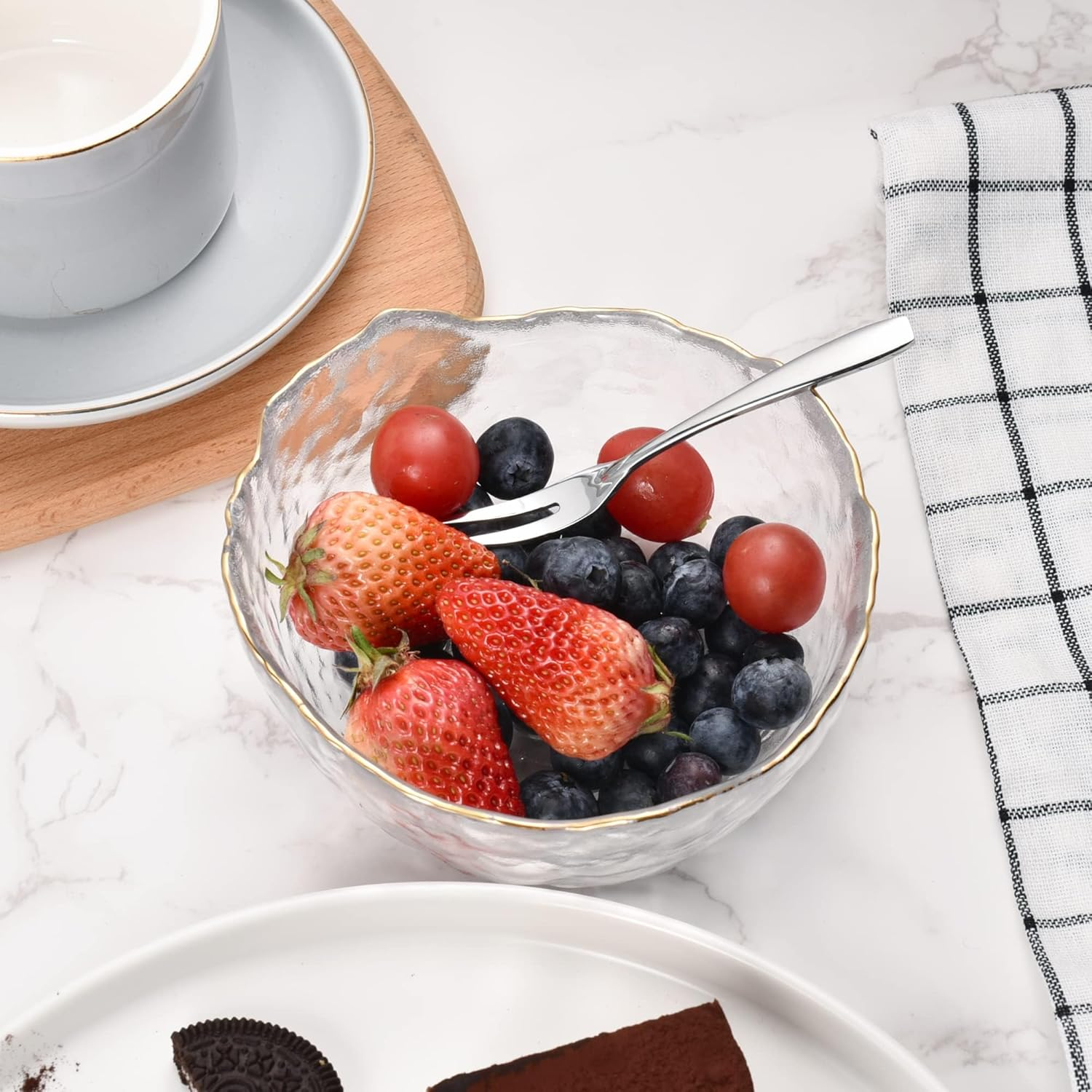 IMEEA Tiny Fruit Forks 18/10 Stainless Steel Appetizer Cocktail Forks Dessert Forks, 4.5-Inch (6-Piece) image number 5