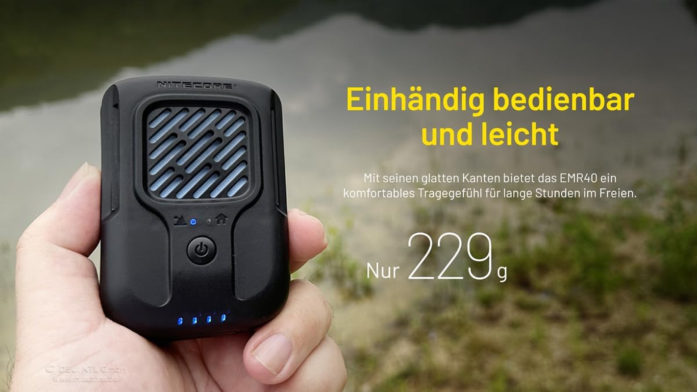 Nitecore 10Hr Max 11 Feet Indoor 16 Feet Portable Electronic Multipurpose Outdoor Mosquito Repeller, 229 G image number 4