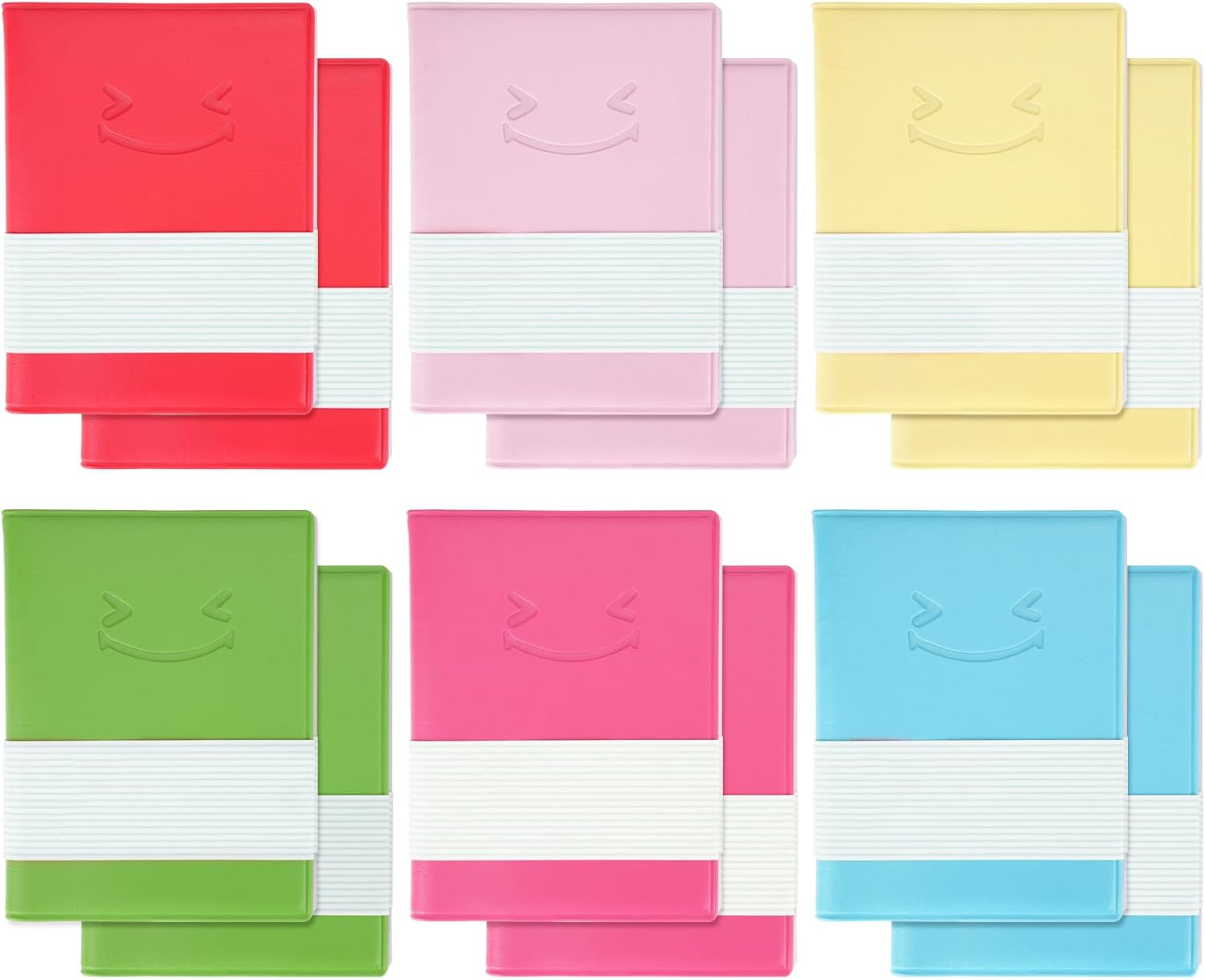 12 Pack Small Pocket Notebook, Mini Diary Notepad Memo Book with PU Leather Softcover, Portable Journal Note Book for School Office Supplies for Students Kids image number 1