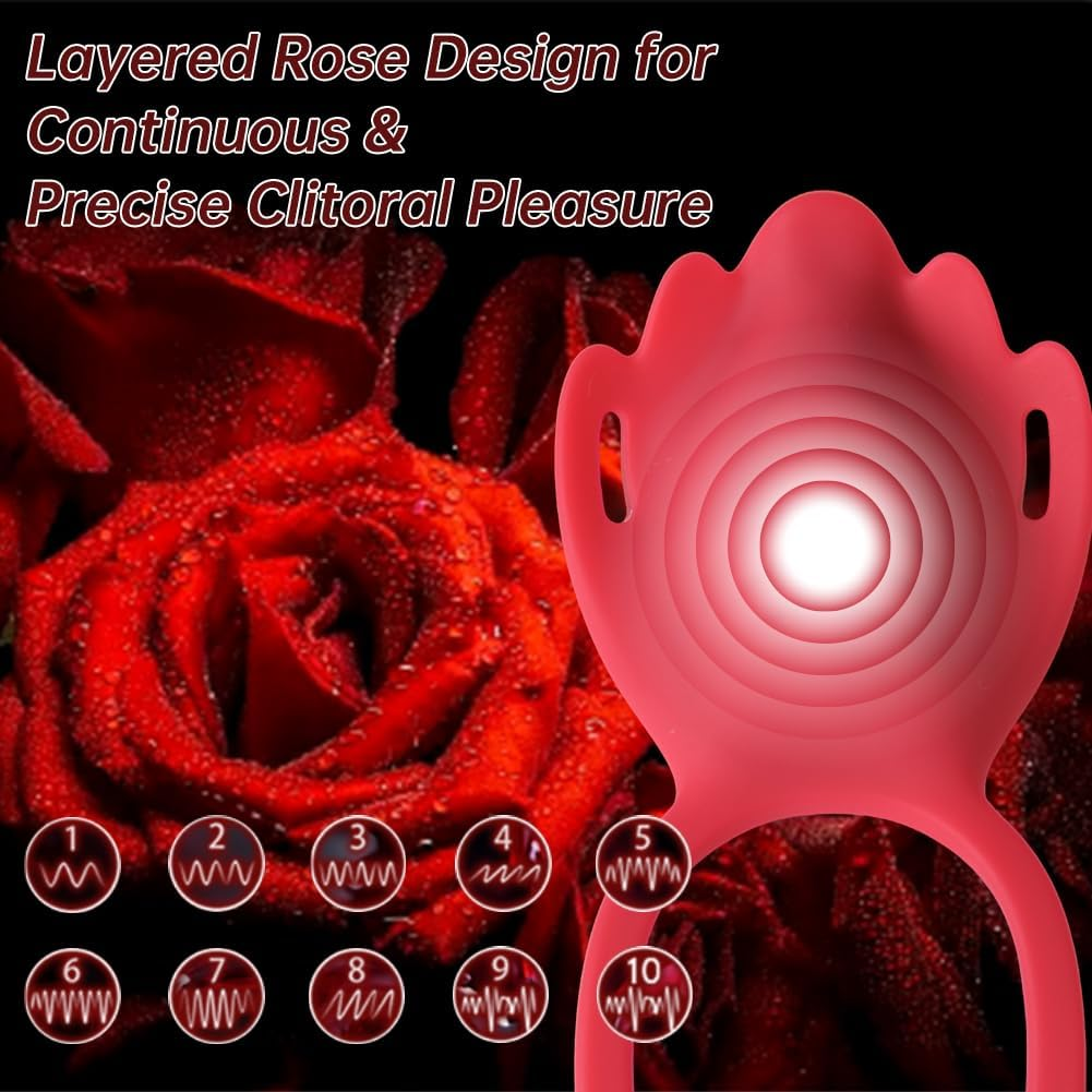 Couples G-Spot Wearable Vibrator with 10 Modes, Couple Women Adult Sex Toys Games for Men, Hands Free Panty Clitoris Vibrator Vibrating Cock Ring, Female Sex Toy Clitoral Stimulator image number 1