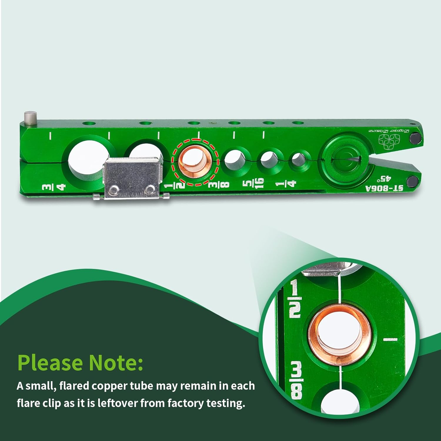 Super Stars Flaring Tools for 1/4In - 3/4In HVAC Single Flare 45 Degree Eccentric Cone Type Flaring Kit for Copper Pipe Tube image number 2