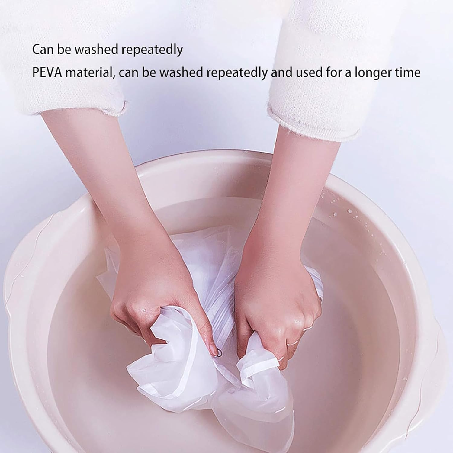 Pack of 6 Garment Bag Clear Dust Bags Cover Moth Proof Zippered Breathable for Clothes Storage Suits Dress Dance image number 3