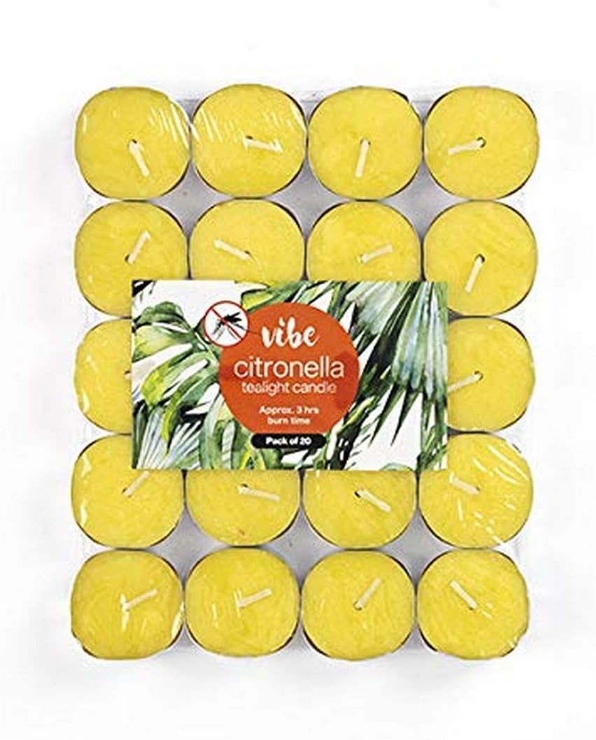 Dats 59510 3 Hour Citronella Tea Lights 20 Candles