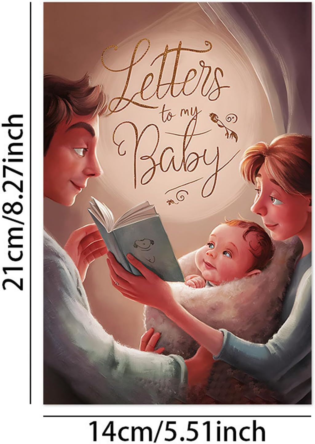 Memory Book, Parent to Child Memories Journal - 50 Pages Parental Book, Family Link Journal for Pregnancy and Birth