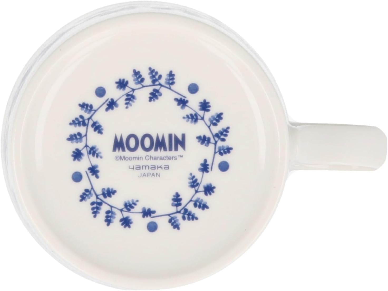 Yamakasyoten MM7001/2-13 Moomin Blue Flora Pair Mug Cup Approx. 9.2 Fl Oz (260 Ml) Pair Tableware Set, Scandinavian Miscellaneous Goods, Moomin Goods, Mother'S Day Gift, Made in Japan image number 2