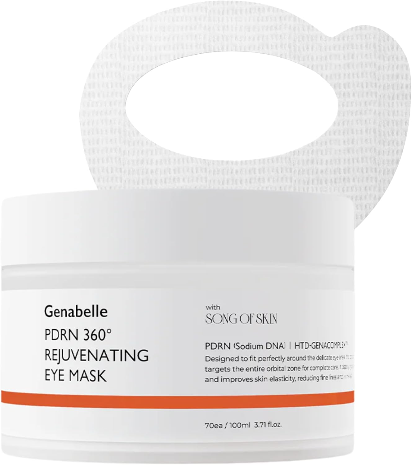 Genabelle PDRN 360&deg; Rejuvenating Eye Mask &ndash; Full Eye Area Care for Hydration, Firming & Elasticity with PDRN & Peptides &ndash; Targets Dark Circles, Puffiness & Fine Lines &ndash; 3.38 Fl Oz. image number 6