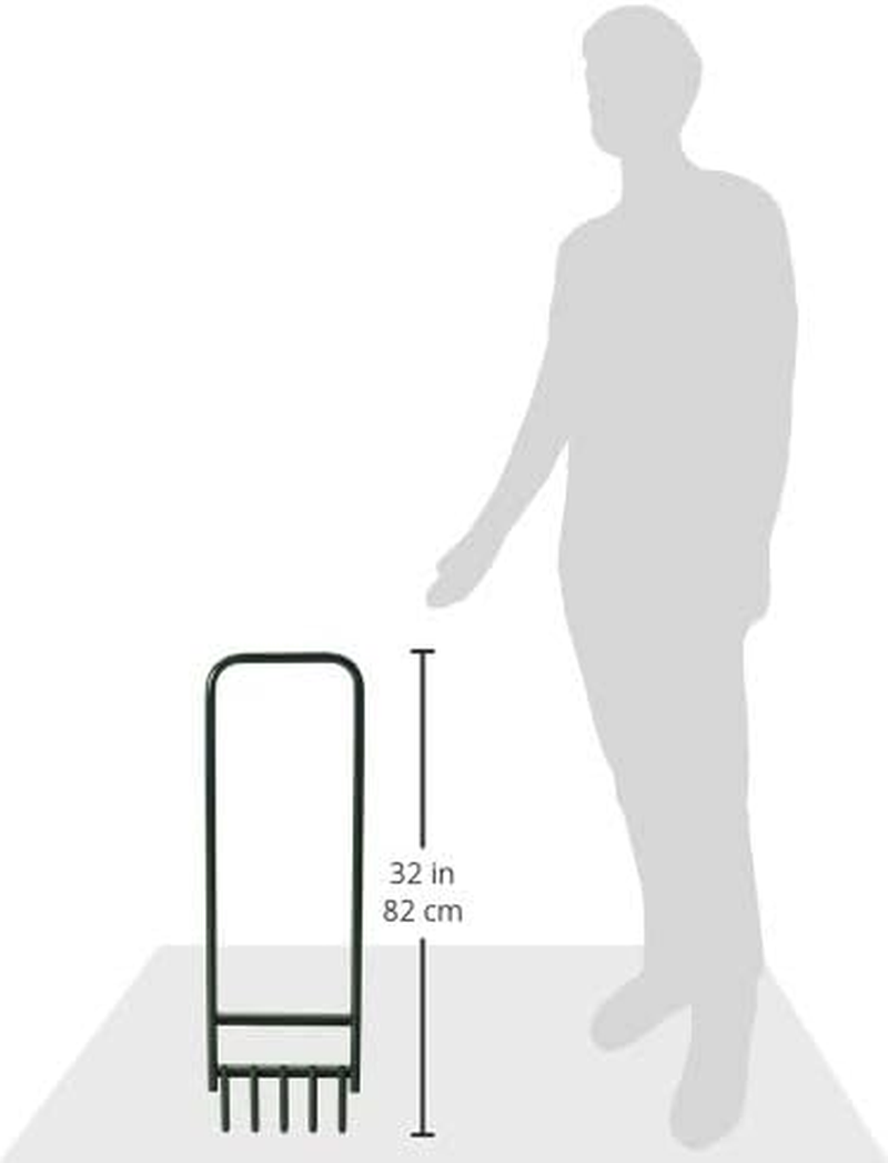 Bosmere Hollow Tine Lawn Aerator with 5 Tines, 35" X 11"
