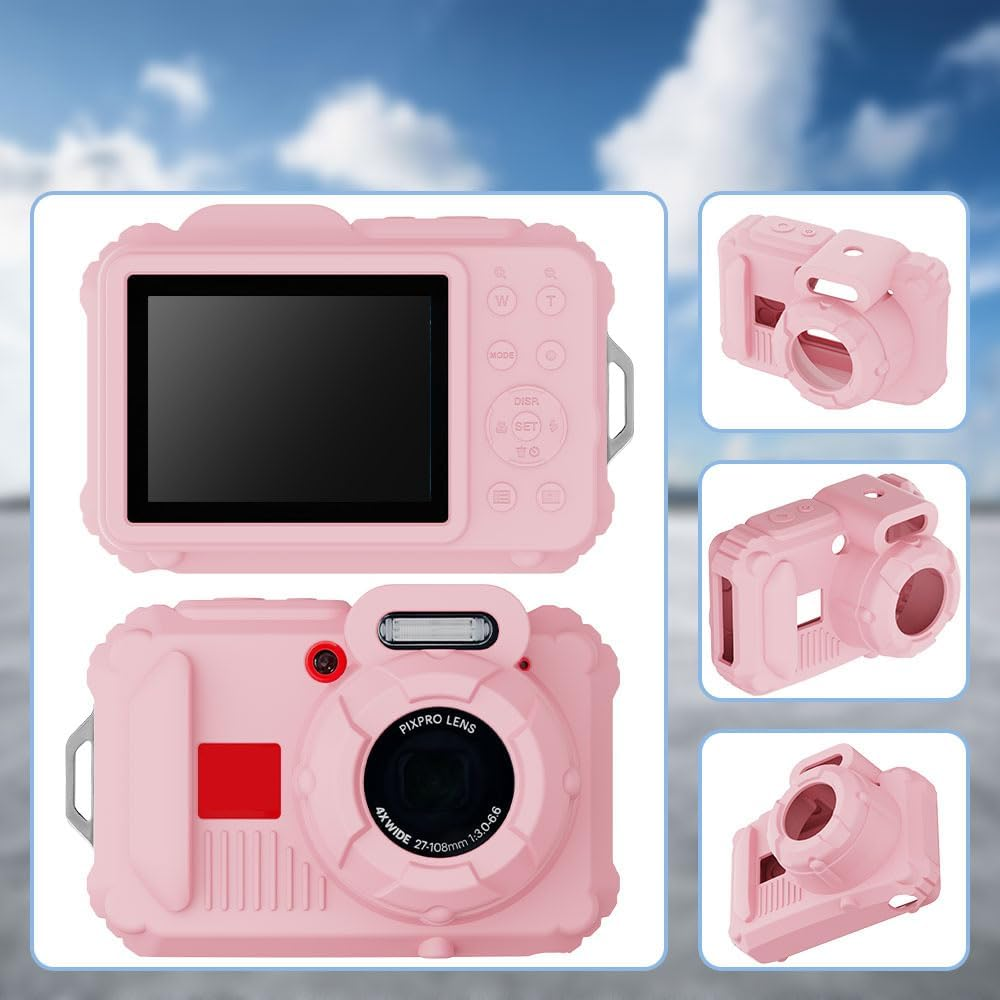 Tedubax Silicone Case for Pixpro Wpz2 Digital Camera with 2PCS Screen Protector and Lanyard - Pink - Pink image number 6