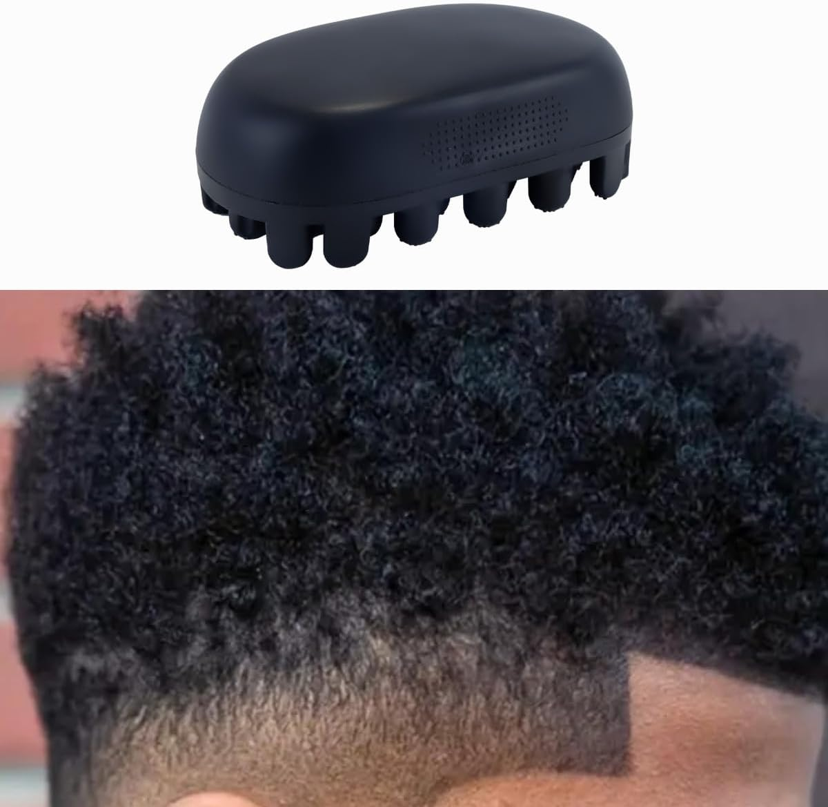 Orivin Curling Brush, Afro Sponge Curling Brush, Styling Tool for Defined Curls, Easy to Use with Curling Creams or Oils for Home and Salon Use image number 2