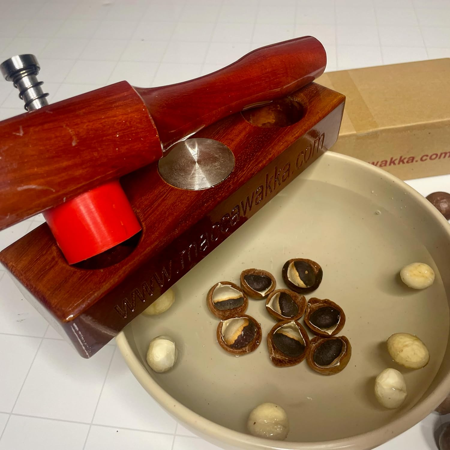 Nut Cracker - Eat Fresh Cracked Macadamia Nuts with Your New Maccawakka Nut Cracking Tool image number 2