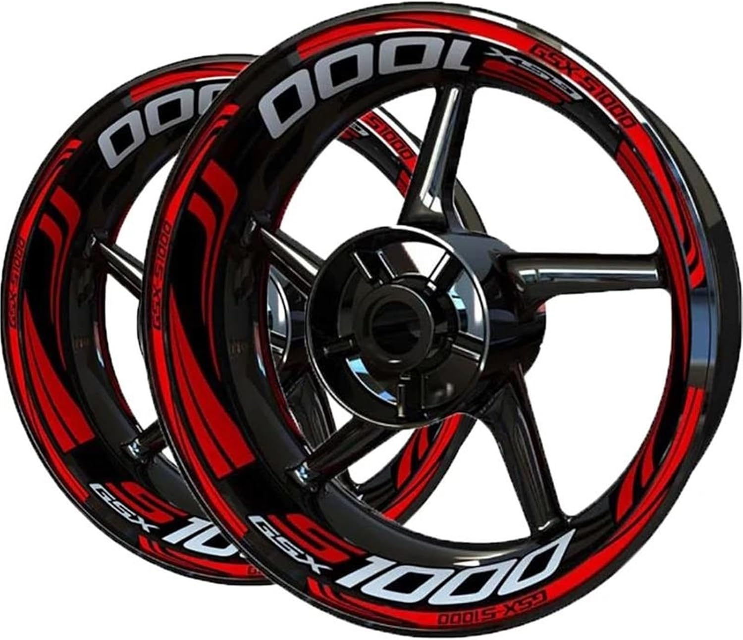 Fashionable Personality Motorcycle Wheel Decals Sticker Wheel Sticker Decal Set Accessories for Suzuki Gsxs1000(Style 6) image number 2