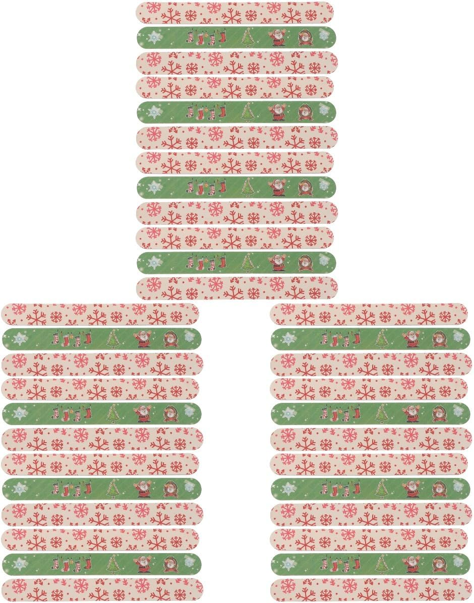 Angoily 36 Pcs Christmas Nail Files, Assorted Color Board, Manicure Pedicure Grit Tools for Diy Nail Art and Salon 7. 08 Inch