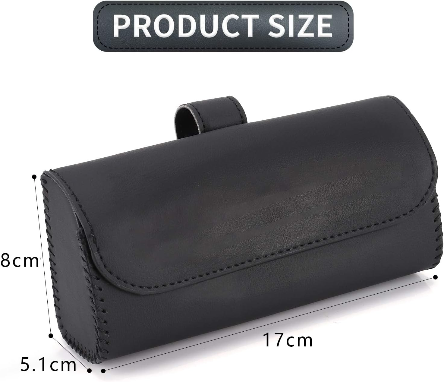 Cozioz Universal Car Visor Sunglasses Holder &ndash; Protective Eyeglasses Organizer with Hidden Magnetic Closure, Auto Accessories for Multiple Glasses (Black) image number 1