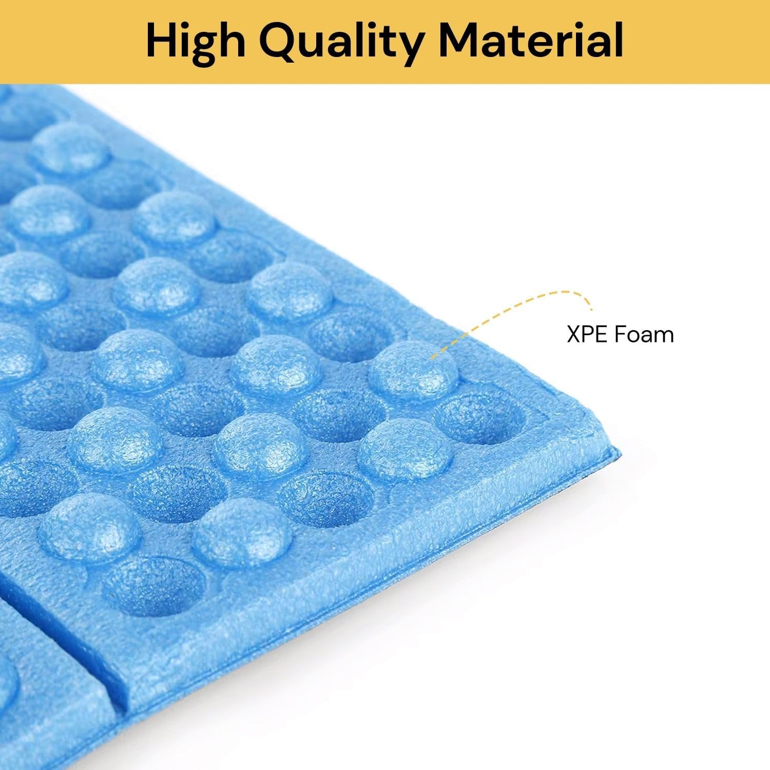 EZONEDEAL Portable Ultralight Mini Waterproof Folding Mat, Foam Sitting Pad for Outdoor Activities, Hiking Camping Park Picnic Playground Foldable Lightweight Kneeling and Seat Cushion Camping Pad image number 2