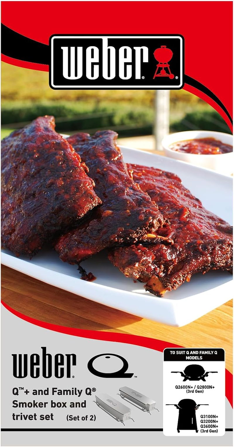 Weber Q+ and Family Q+ Smoker Box and Trivet Set - Suits Gen 3 Bbqs image number 3
