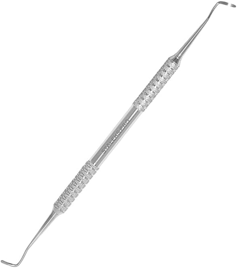 STALEKS PRO Pedicure Pusher Two-Pronged Curette Half Spike PE-20/2 image number 2