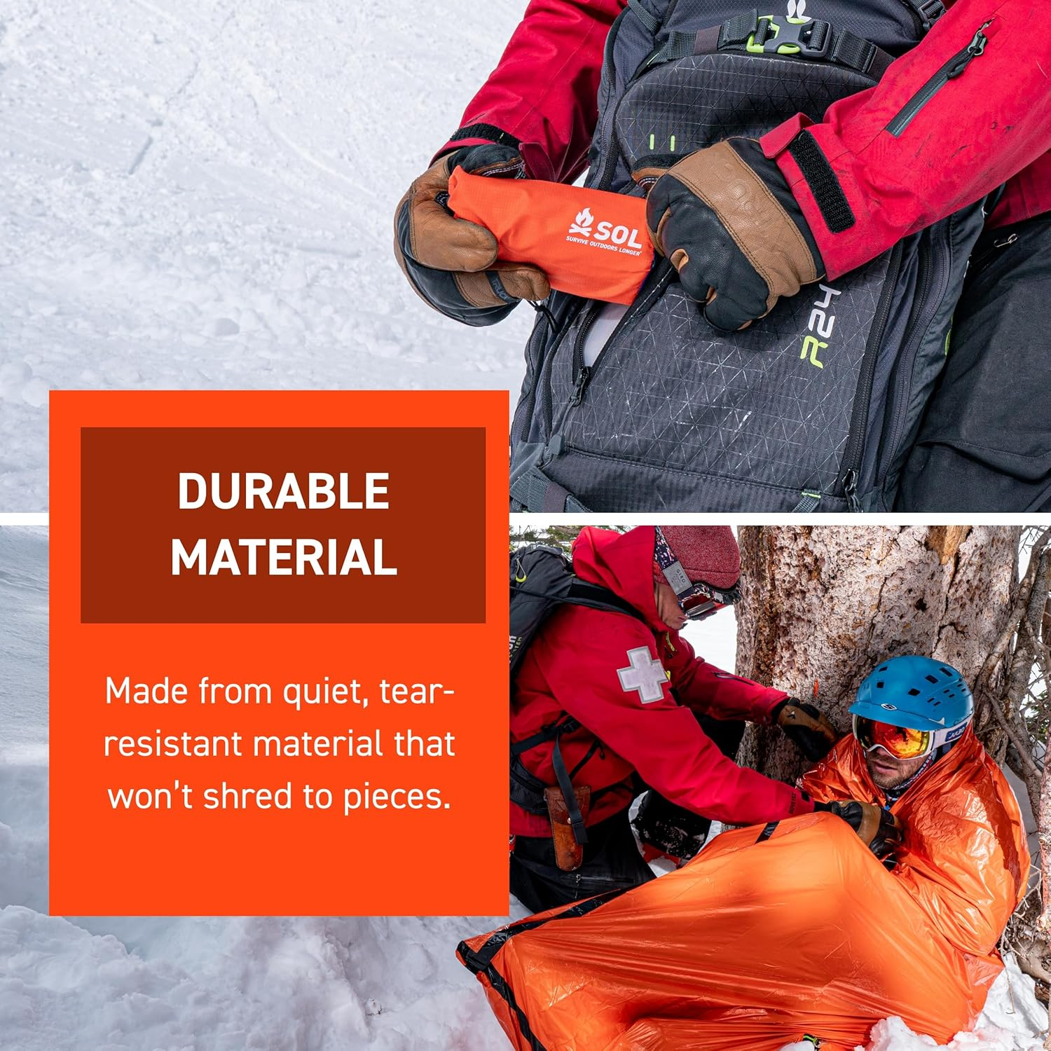 S.O.L. Survive Outdoors Longer S.O.L. 90% Reflective Ultra-Lightweight Emergency Bivvy, Multiple Colors