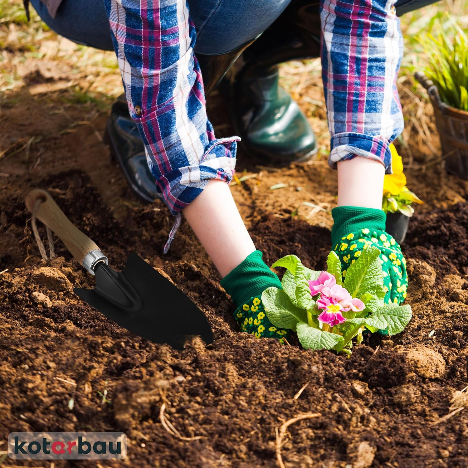 KOTARBAU&reg; Trowel for Planting and Transplanting Flowers, Gardening Supplies, Garden Tools, Made of Steel. Robust image number 4