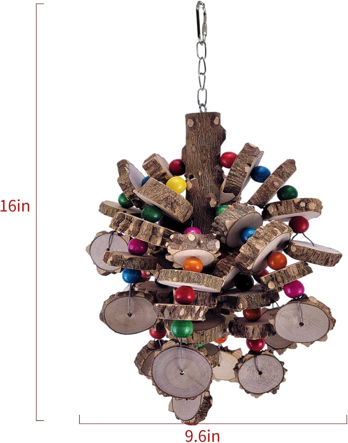 Bird Toys, Bird Large Parrot Toys, Natural Pet Bird Chewing and Chewing Toys for Amazon Parrots, African Gray Parrots, Macaws and Other Medium and Large Birds image number 6