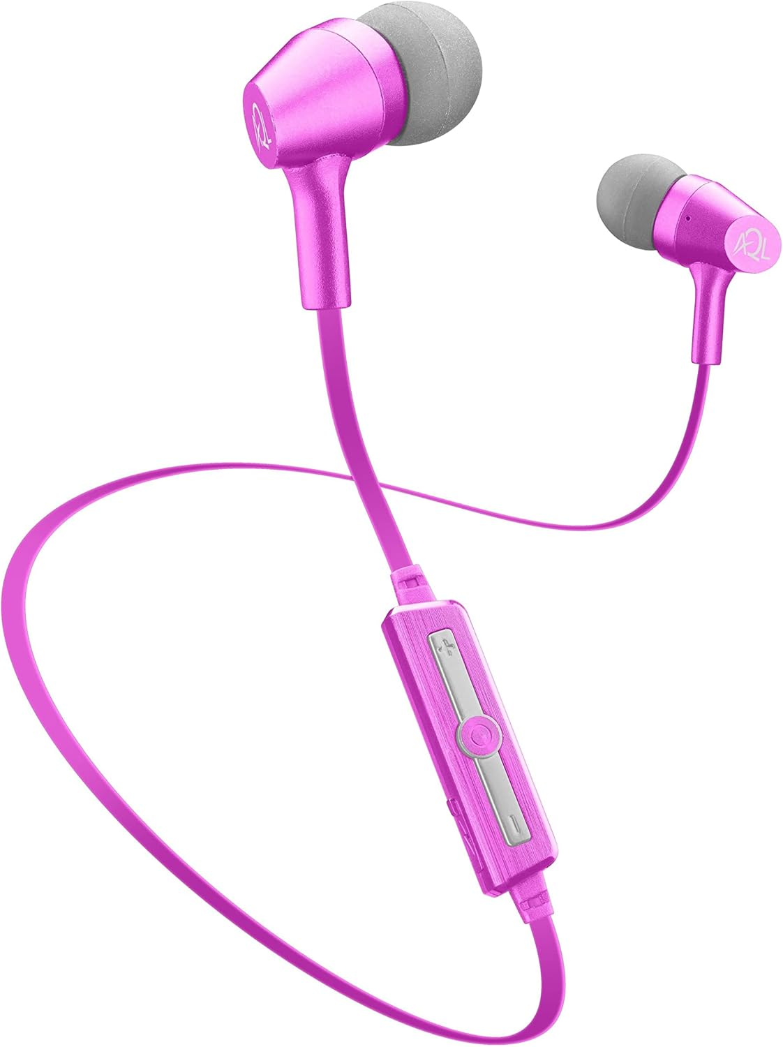 AQL Antartide | Bluetooth Headphones | Wired Headphones with Microphone and Integrated Answer Button for Smartphones - Stereo - 3.5Mm Jack - Pink