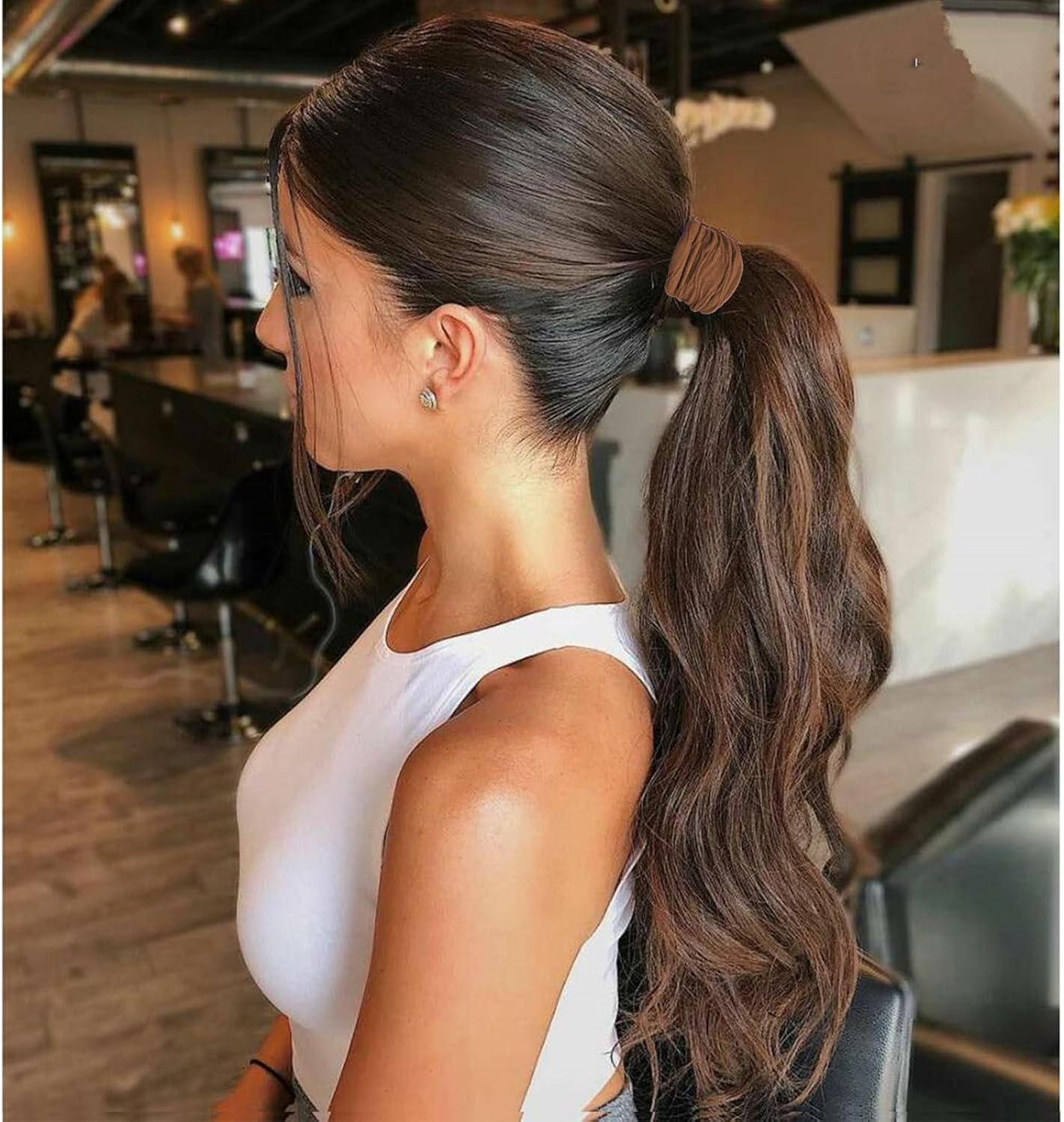 Evadollina Hair Bands for Girls, 25 Pieces Hair Ties, Scrunchies, Headbands from Cotton and Nylon Blend, Hair Ties for Girls and Women, Christmas image number 2