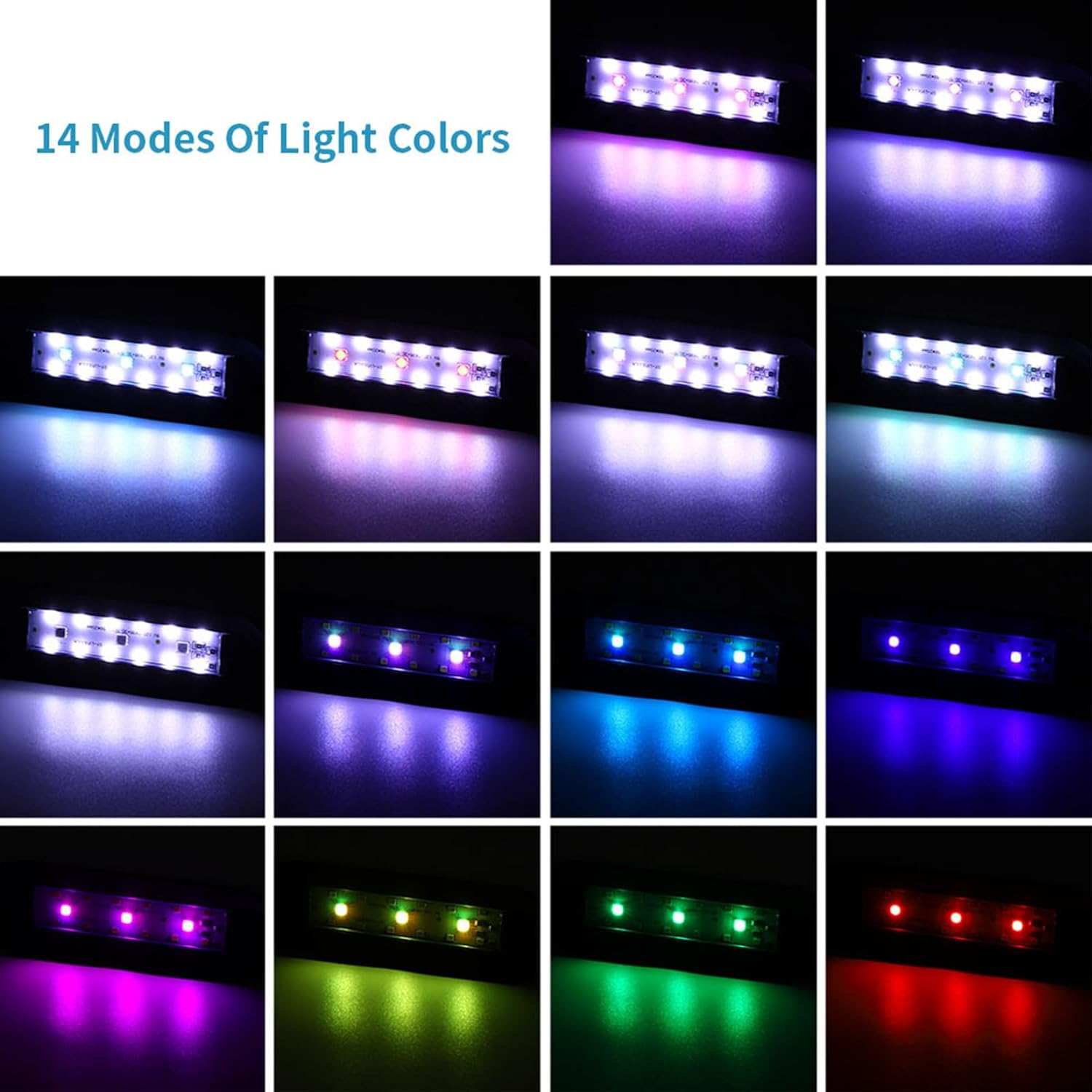 Aquarium Led Lights for Fish Tank Timing 3H 6H 12H USB Aquatic Lamp Plant Light image number 6