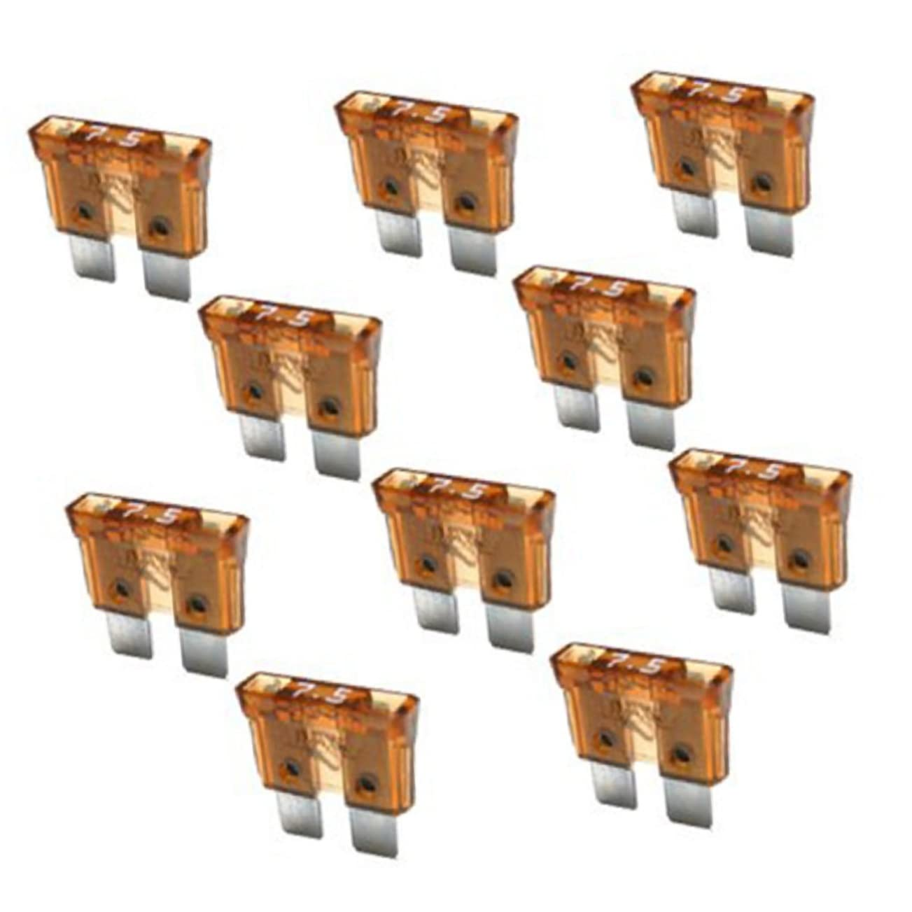 Mikinona 1A Car Fuses 10Pcs Auto Fuse Kit for Truck SUV Boat 32V Green Black Automotive Replacement Electrical